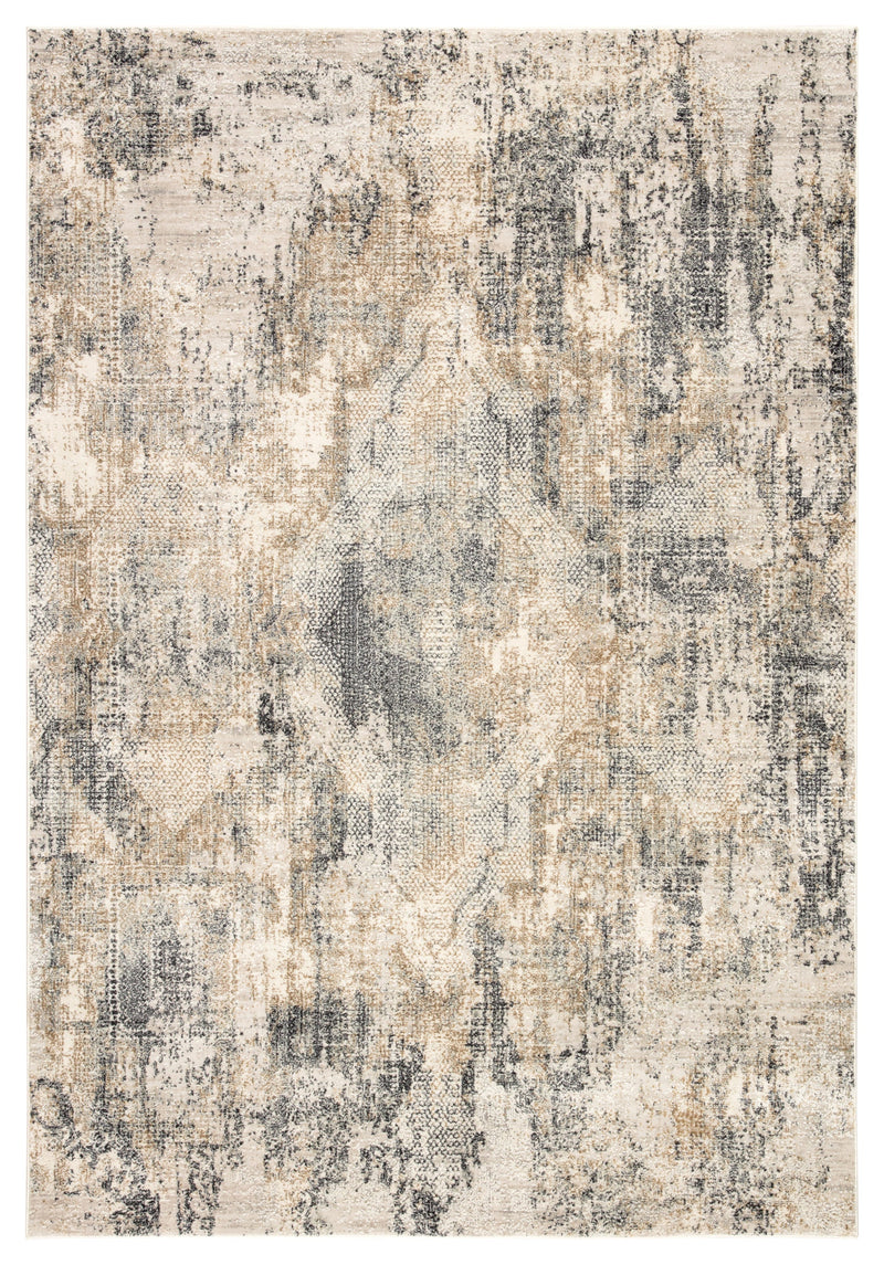 Ramsey Medallion Gray & Gold Area Rug