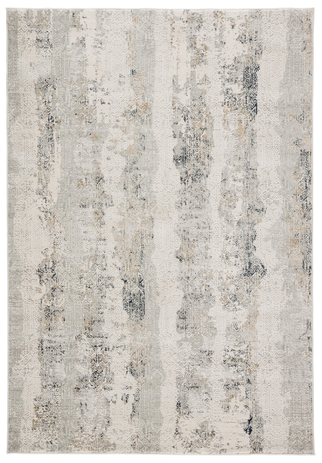 Jaspal Tribal Gray/ White Rug by Jaipur Living