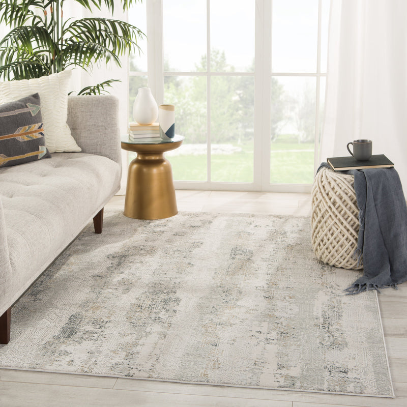 Jaspal Tribal Gray/ White Rug by Jaipur Living