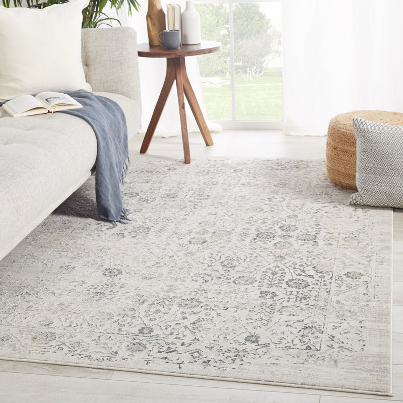 Jasiel Trellis Gray & Ivory Rug by Jaipur Living