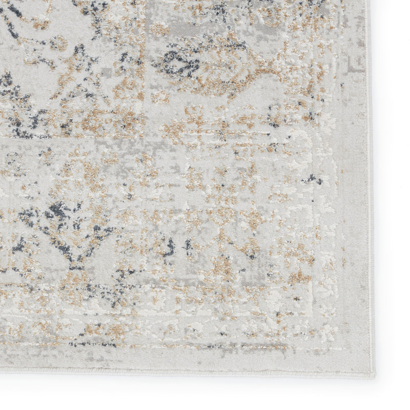 Cirque Vida Light Gray & Gold Rug 4