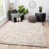 Sasha Medallion Rug in Pumice Stone & Steeple Gray design by Jaipur Living