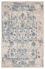 Margate Handmade Oriental Light Gray & Blue Area Rug