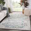 Margate Handmade Oriental Light Gray & Blue Area Rug