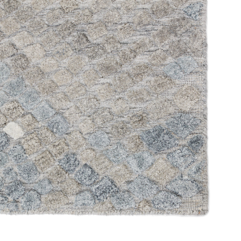 Clamor Conlan Hand Knotted Gray & Light Blue Rug 4