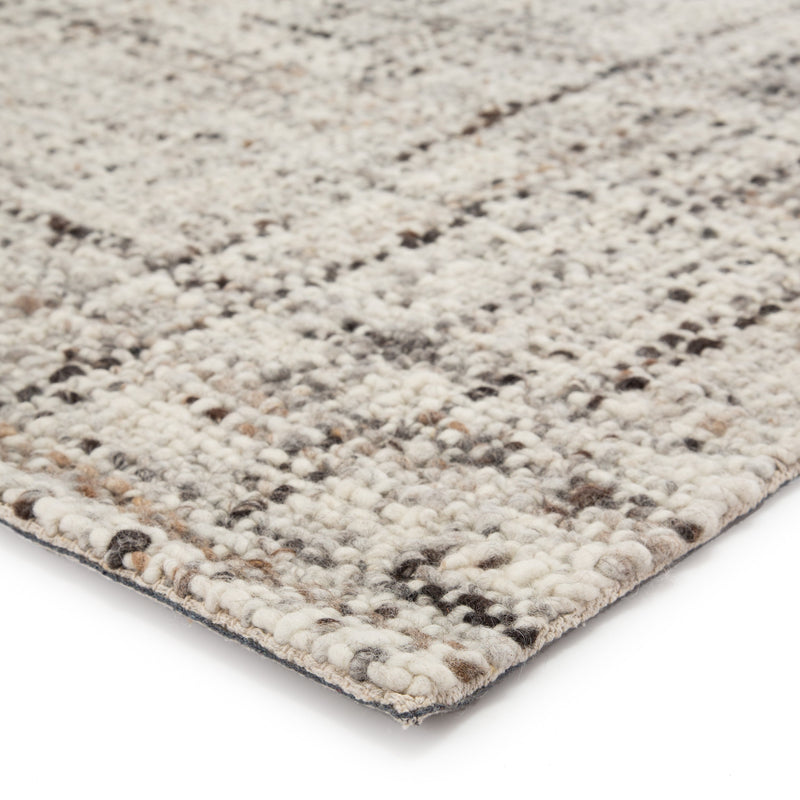 Season Handmade Solid Gray & Ivory Area Rug