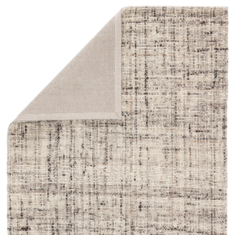 Season Handmade Solid Gray & Ivory Area Rug