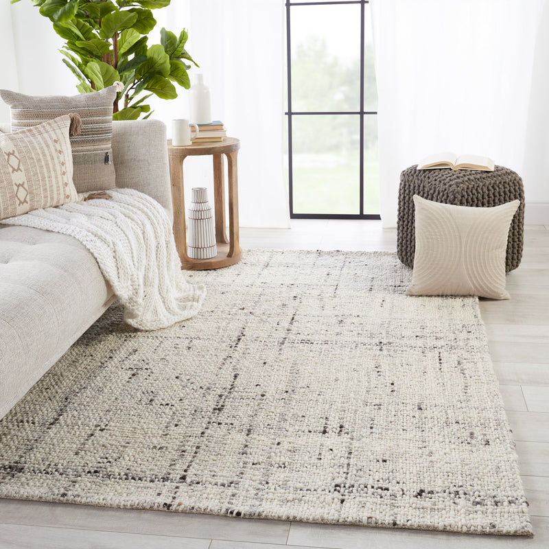 Season Handmade Solid Grey & Ivory Rug by Jaipur Living