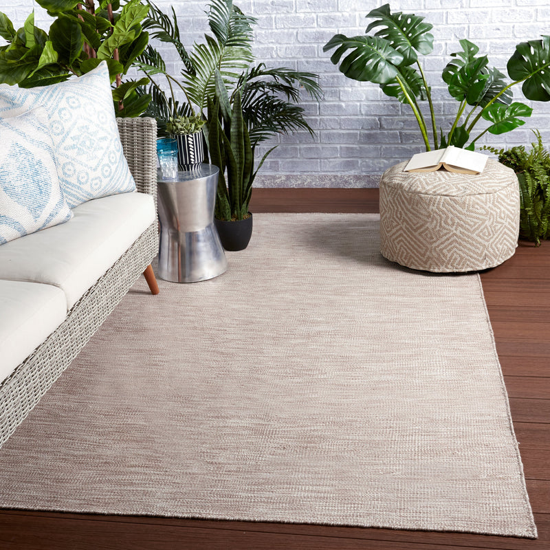 Sunridge Indoor/Outdoor Solid Light Taupe Rug