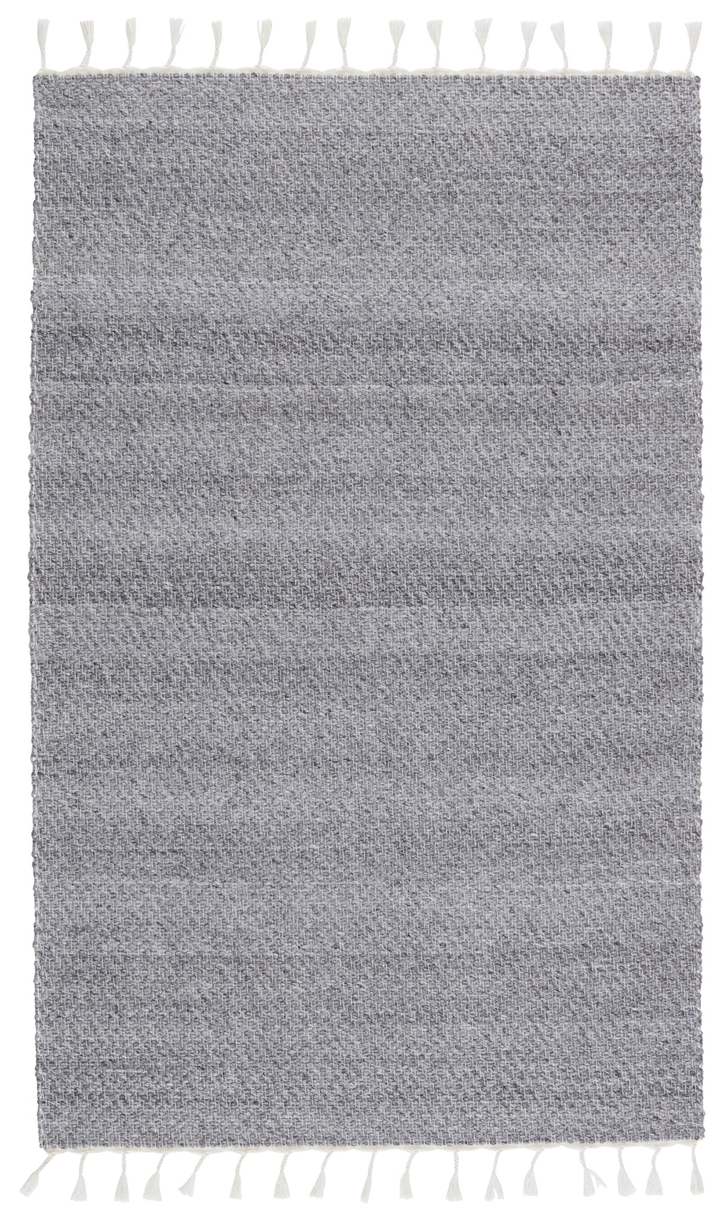 Encanto Indoor/Outdoor Solid Grey & White Rug