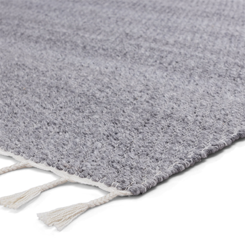 Encanto Indoor/Outdoor Solid Grey & White Rug