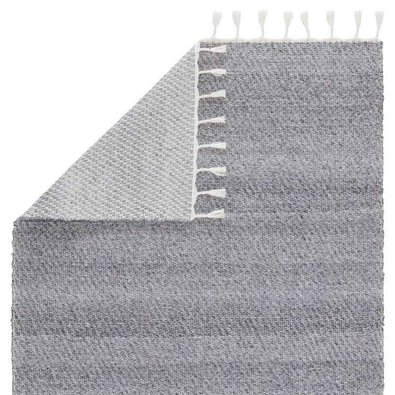 Encanto Indoor/Outdoor Solid Grey & White Rug