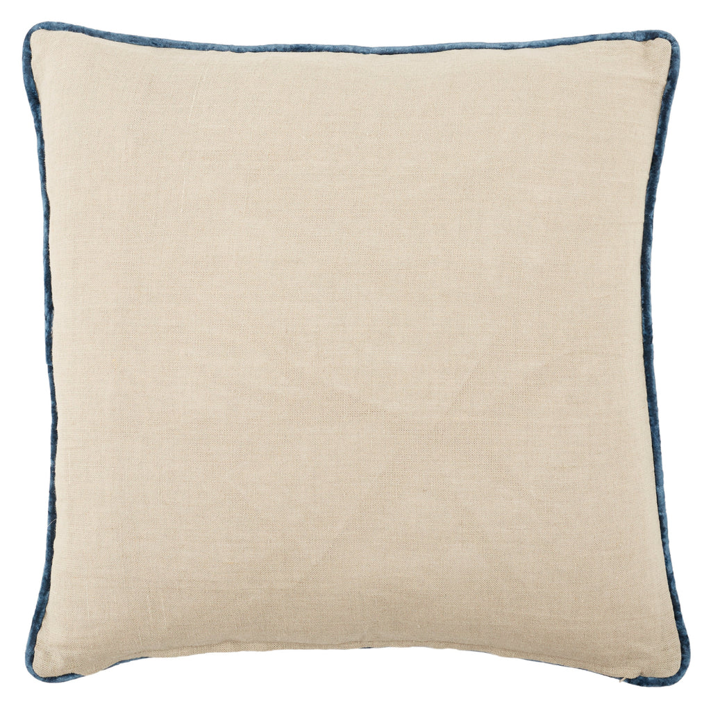 Cosmic Ordella Blue & Beige Pillow by Nikki Chu 2