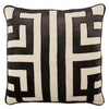 Cosmic Ordella Black & Beige Pillow by Nikki Chu 1