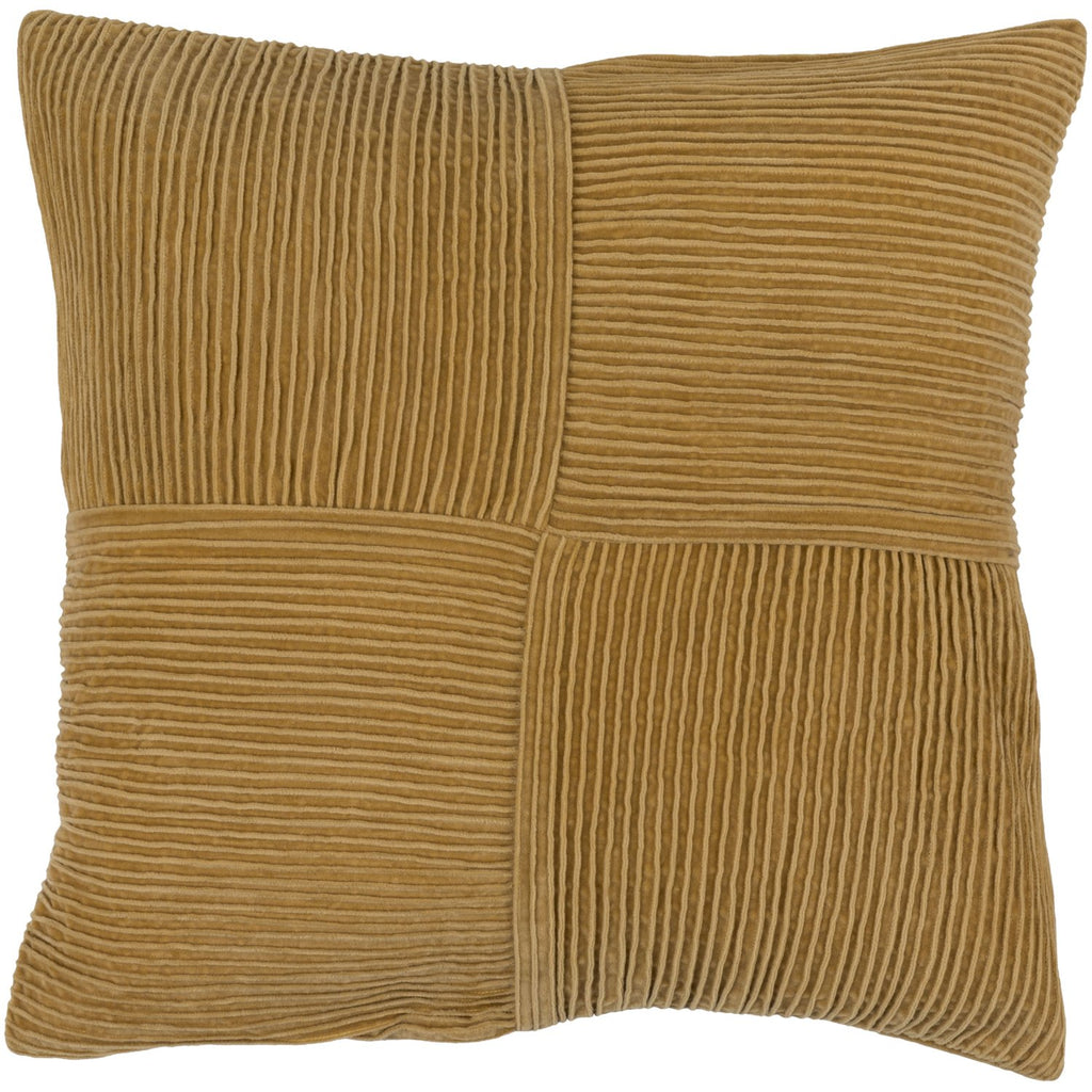 Conrad CNR-003 Velvet Pillow in Mustard by Surya