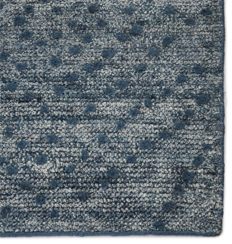 Teyla Handmade Dots Blue & Gray Rug