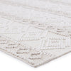 Adelie Indoor/Outdoor Trellis White & Light Grey Rug