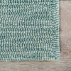 Coral Indoor/ Outdoor Abstract Teal & Tan Area Rug