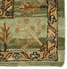 Ahava Handmade Oriental Green & Beige Rug