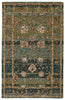 Ahava Handmade Oriental Green & Blue Rug