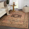 Idina Handmade Medallion Pink & Brown Rug