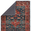 Cinnabar Handmade Medallion Rust/Blue Rug