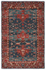 Cinnabar Handmade Medallion Rust/Blue Rug