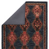 Kyoto Handmade Tribal Dark Blue & Pink Rug