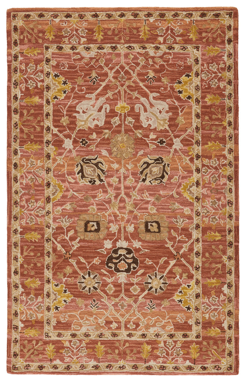 Ahava Handmade Oriental Pink & Gold Rug