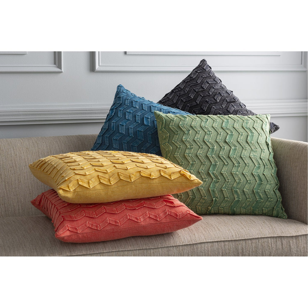 Caprio CPR-002 Woven Pillow in Bright Blue by Surya