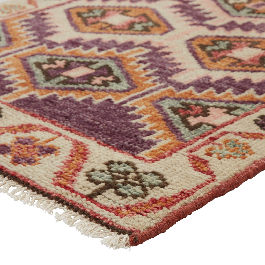 Nemi Handmade Tribal Purple & Pink Rug