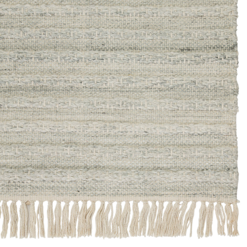 Torre Indoor/ Outdoor Solid Light Gray/ Cream Rug