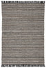 Torre Indoor/Outdoor Solid Black & Rust Rug