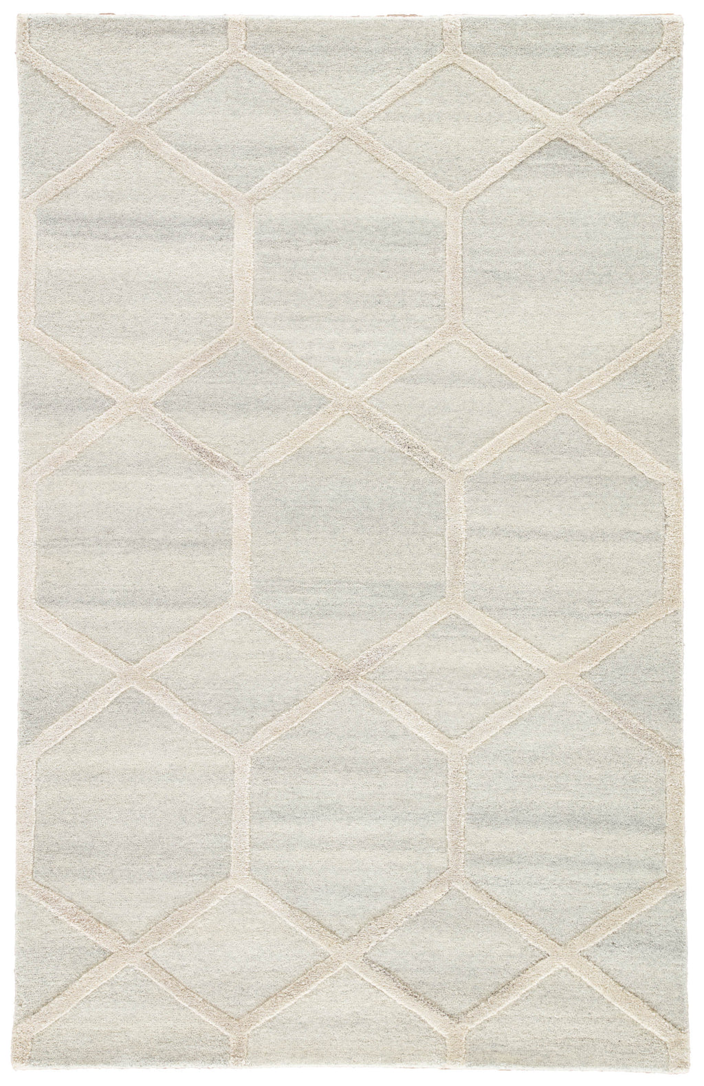 Cleveland Handmade Geometric Cream & Gray Area Rug