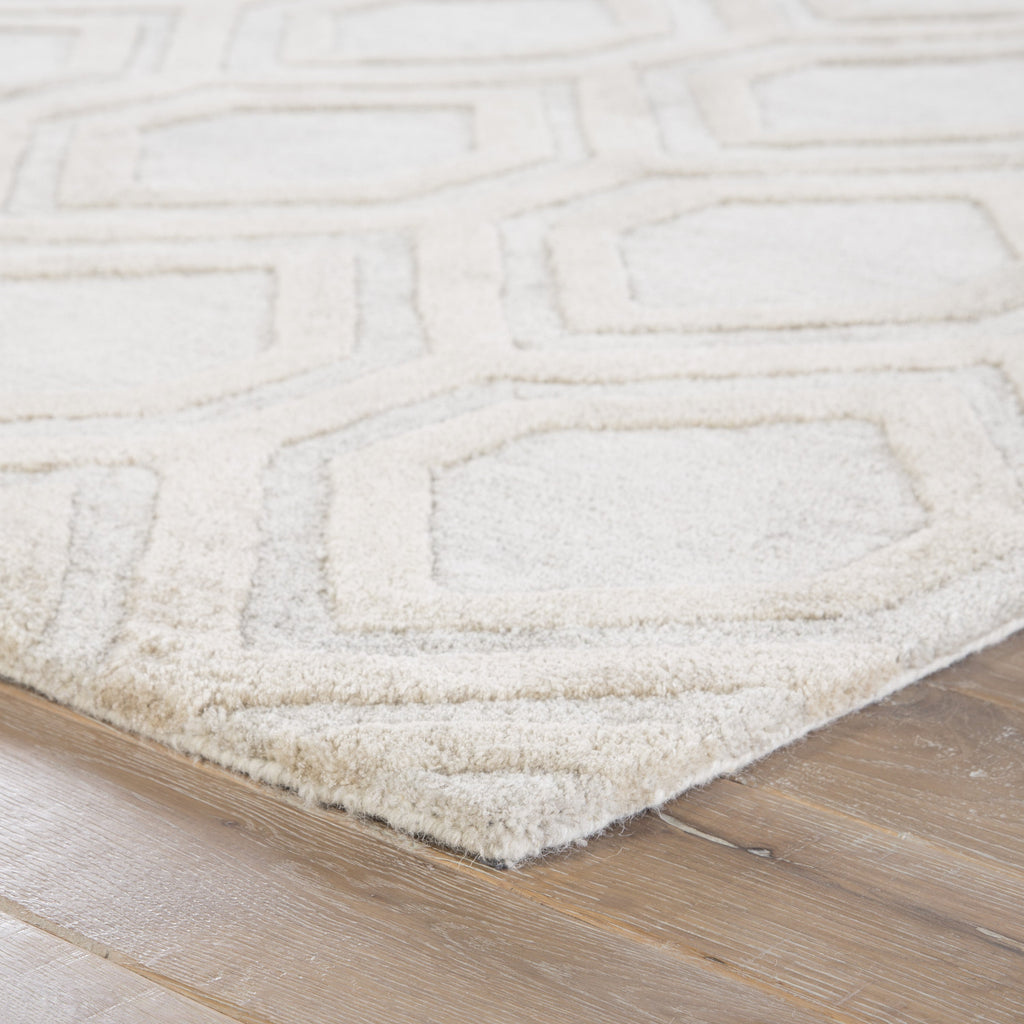 Hassan Handmade Trellis Beige & Cream Area Rug