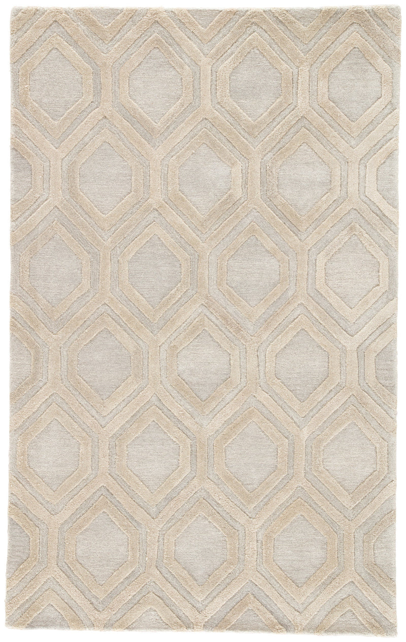 Hassan Handmade Trellis Beige & Cream Area Rug