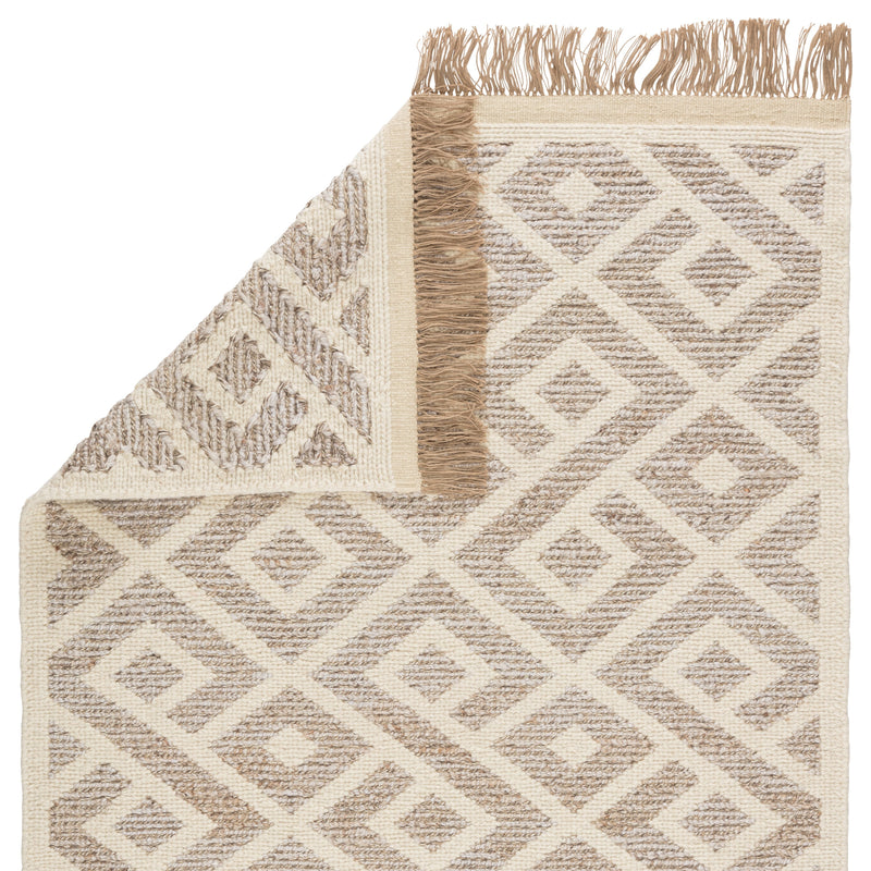 Rigel Natural Trellis Cream/ Taupe Rug by Jaipur Living