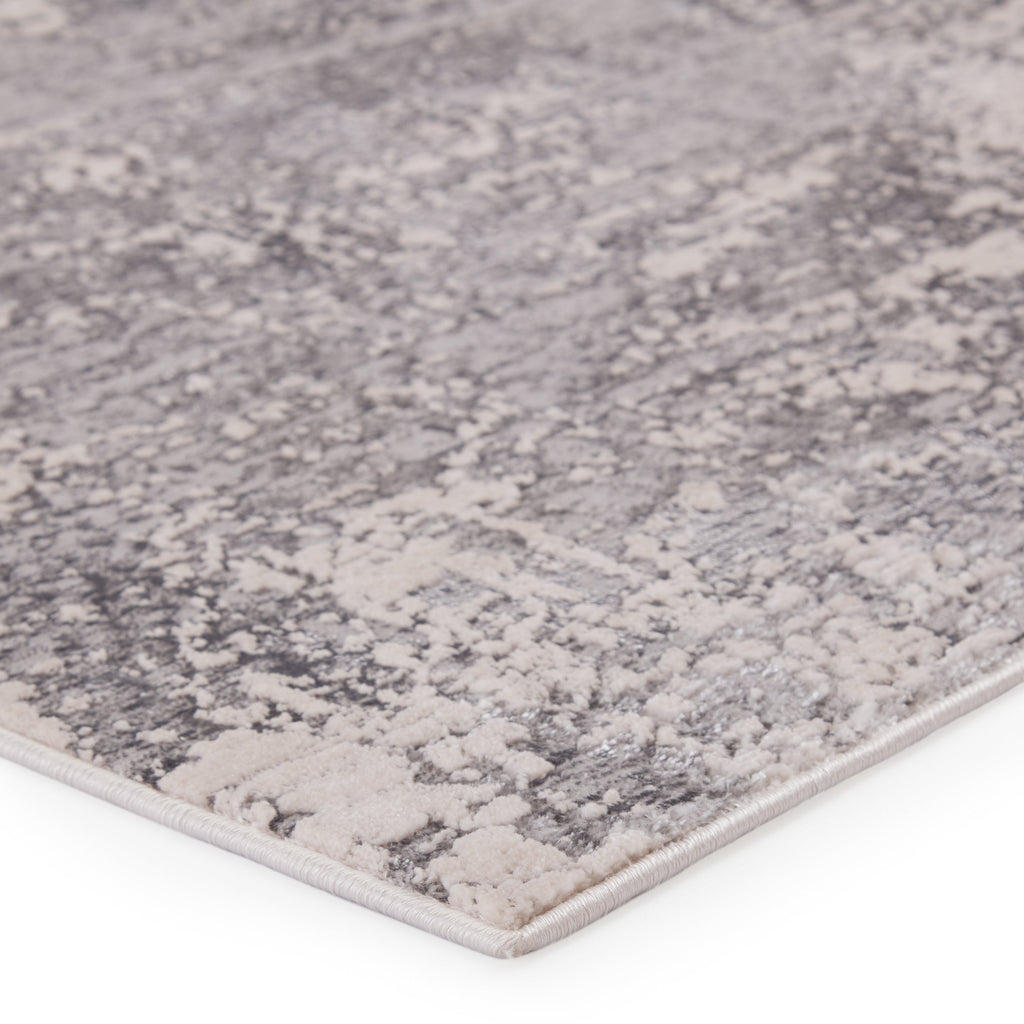 Calibra Abstract Gray & Silver Area Rug