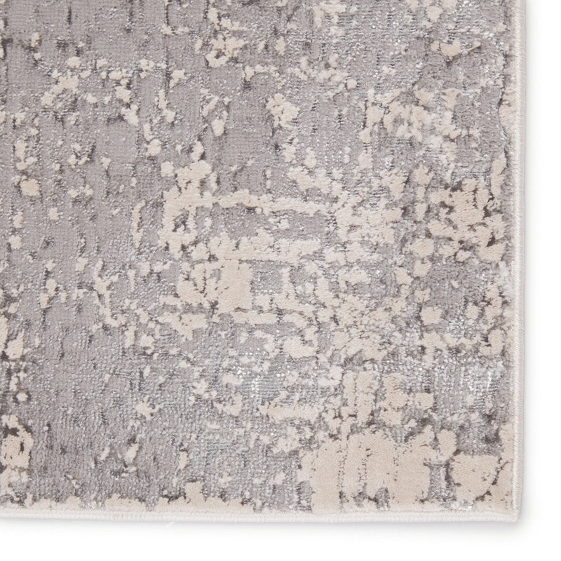 Calibra Abstract Gray & Silver Area Rug