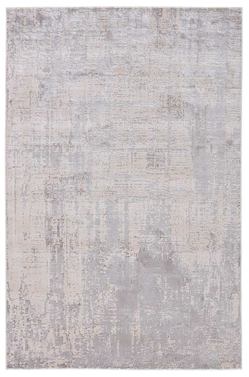 Calibra Abstract Gray & Silver Area Rug