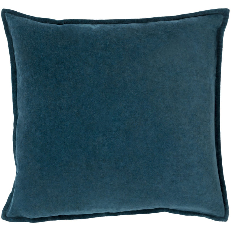 Cotton Velvet Velvet Pillow in Teal