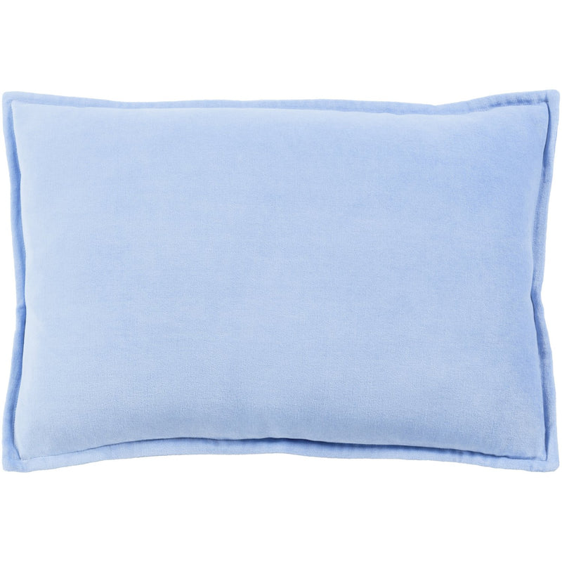 Cotton Velvet CV-015 Velvet Pillow in Bright Blue by Surya