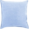 Cotton Velvet Velvet Pillow in Bright Blue