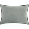 Cotton Velvet Velvet Pillow in Sea Foam