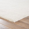 Beecher Handmade Solid Ivory & Gray Area Rug