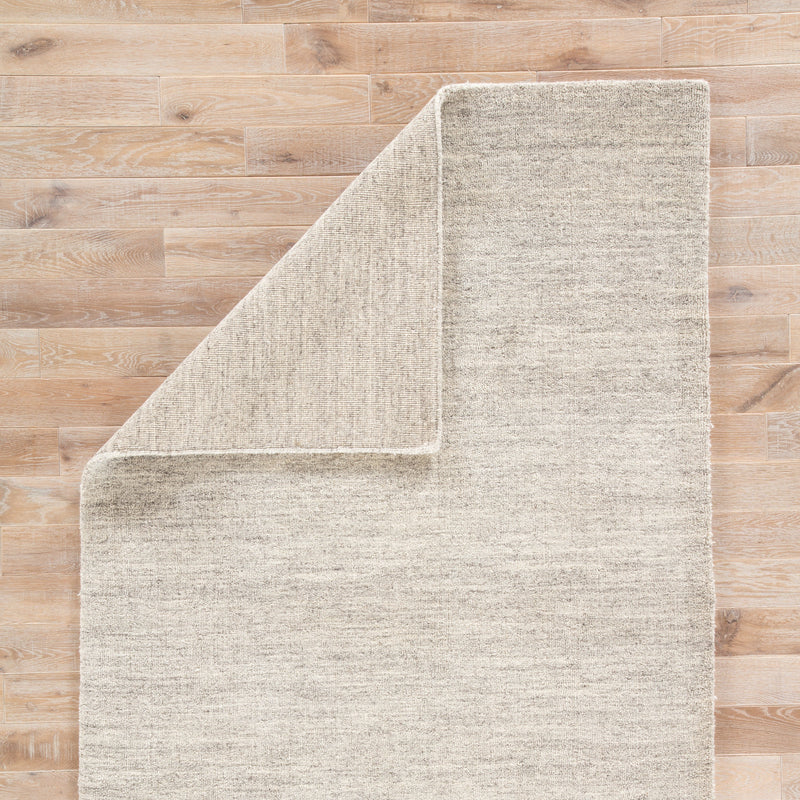 Beecher Handmade Solid Beige & Gray Area Rug