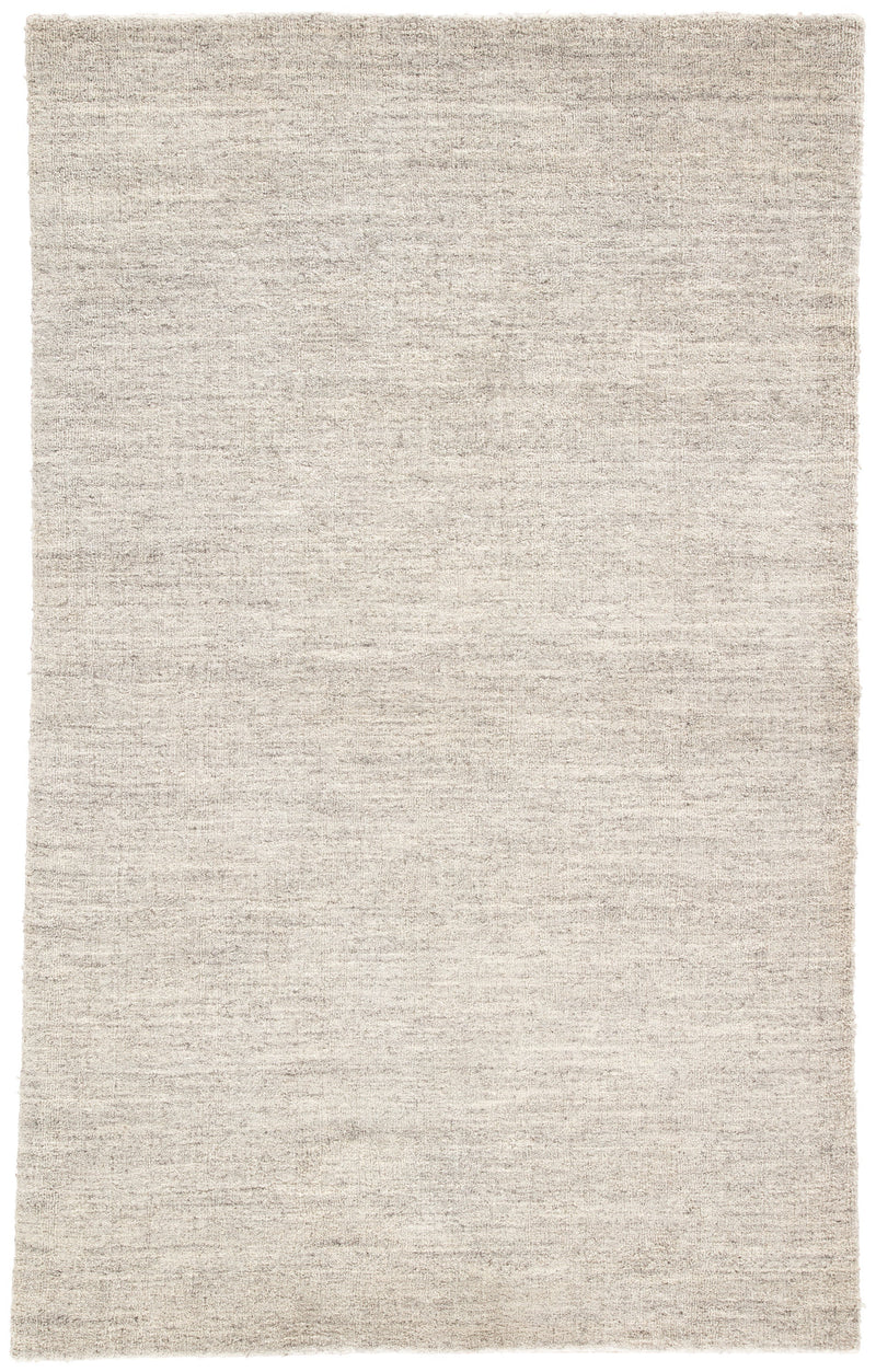 Beecher Handmade Solid Beige & Gray Area Rug