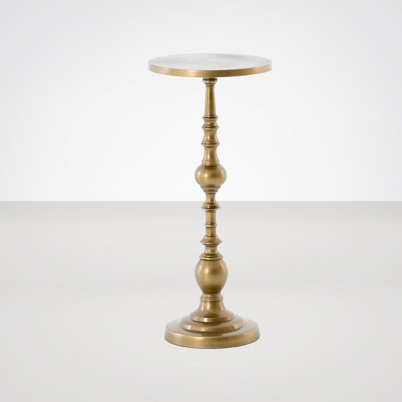 Calhoun End Table in Antique Brass