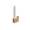 Art Candleholder - Oval - Brass