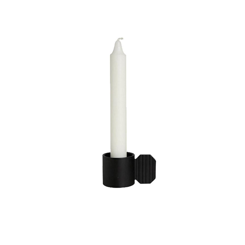 Art Candleholder - Hexagon - Black